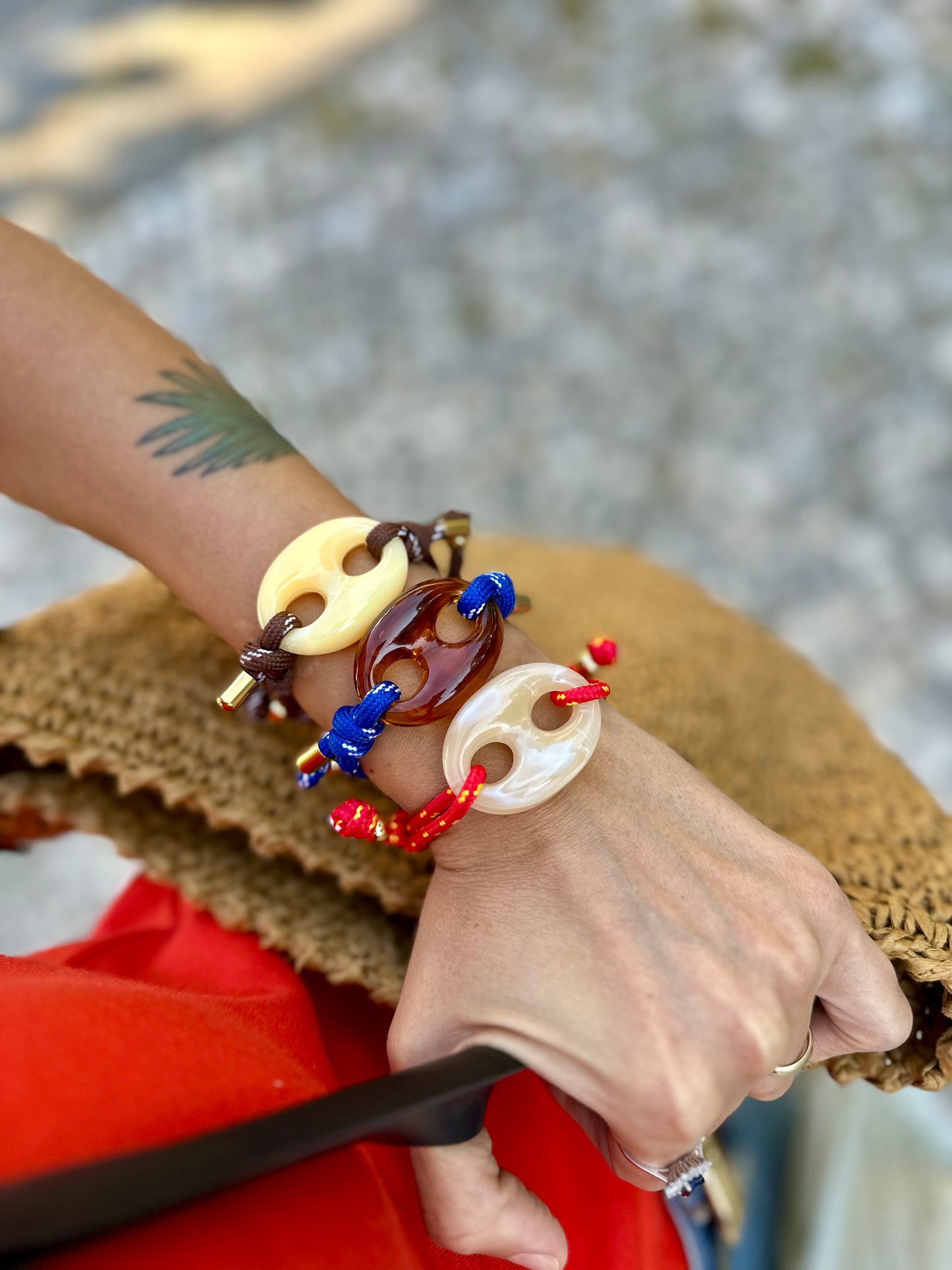Colorful Resin Paracord Bracelet – Adjustable Rope Bracelet