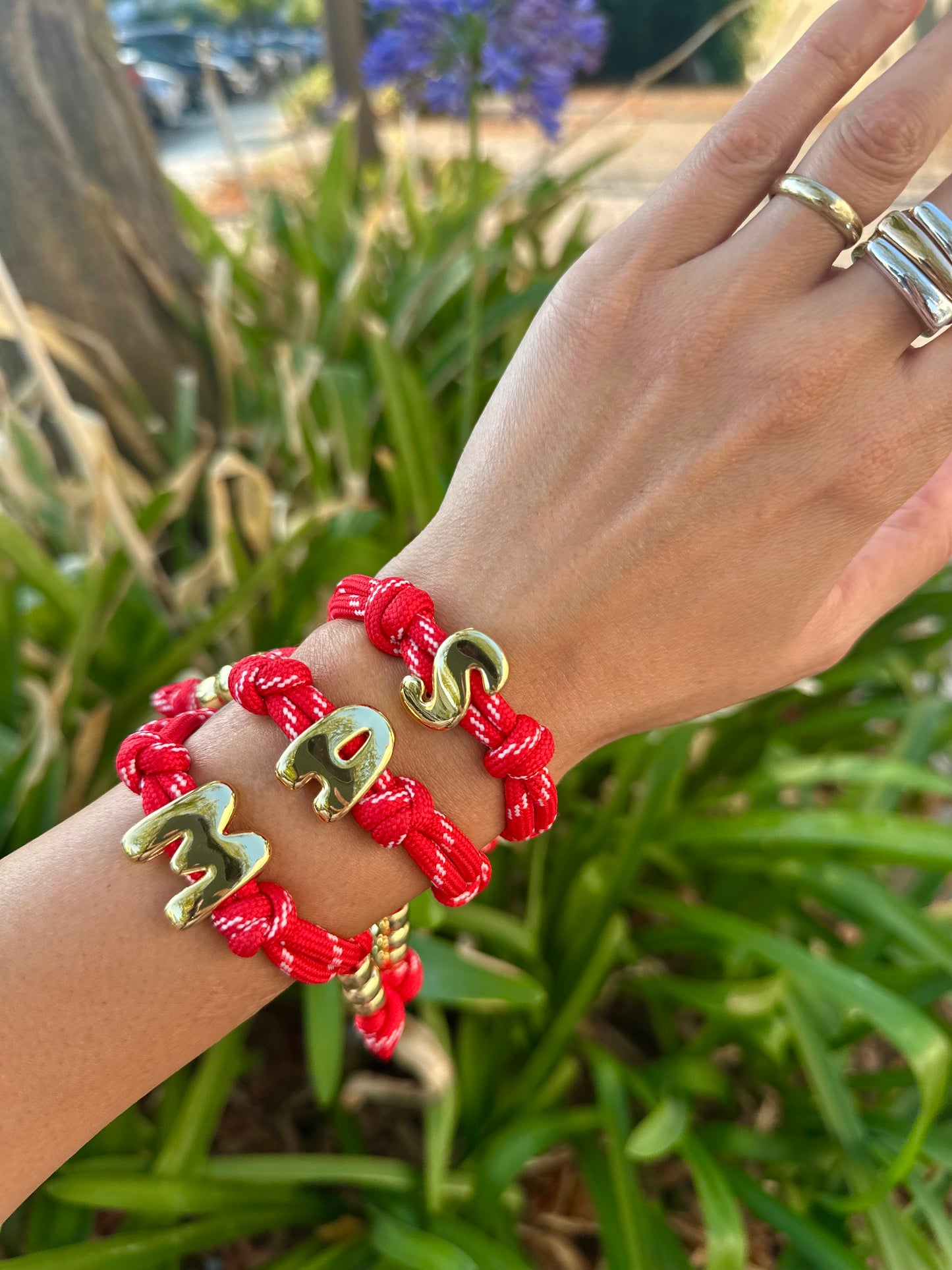 Personalized Initial Cord Bracelet