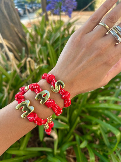 Personalized Initial Cord Bracelet
