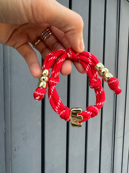Personalized Initial Cord Bracelet