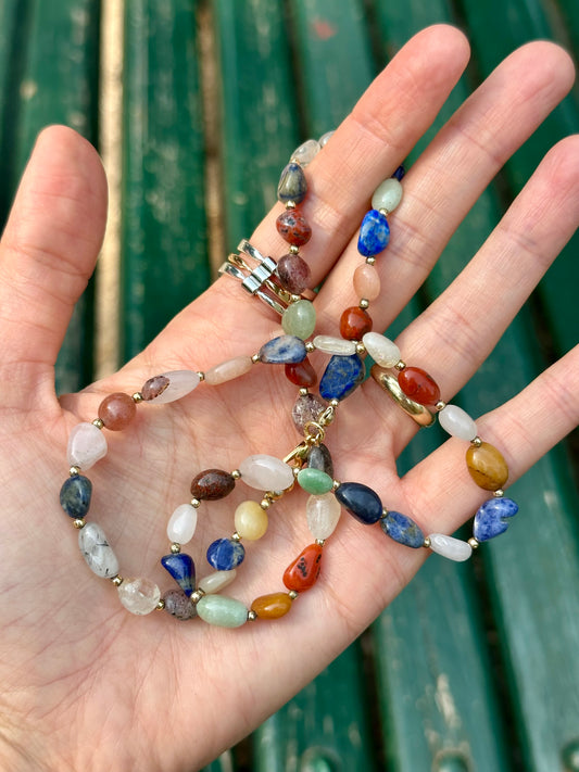 Aura – Chakra Natural Gemstone Necklace